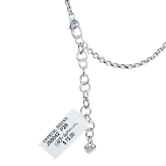 Brighton Crystal Rocks Rolo Chain Necklace And Hinged Bracelet Set (5970) - Picture 6 of 10